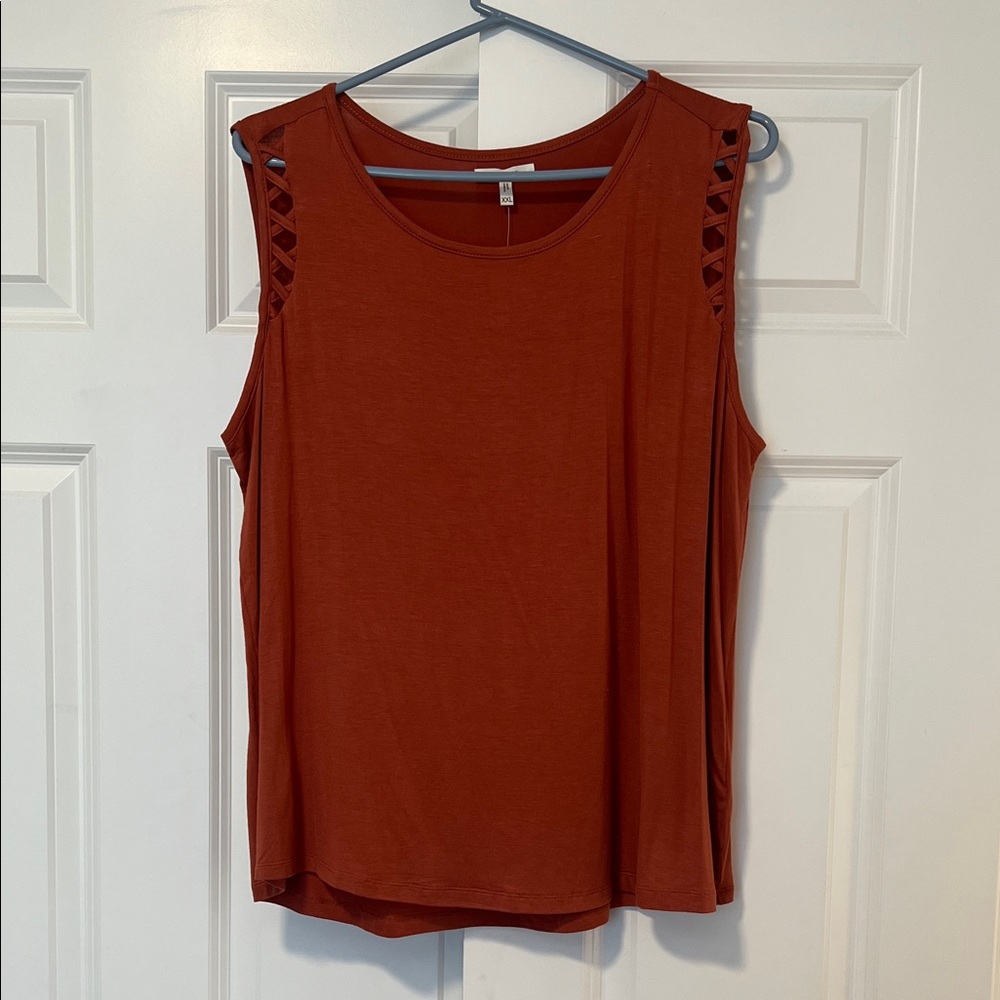 Maurices Sleeveless Burnt Orange Tank Top